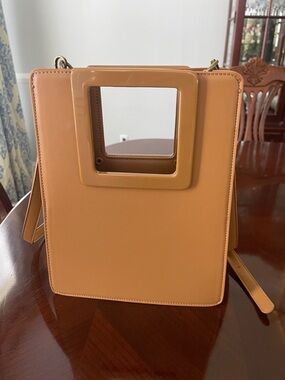 Anthropologie Square Handle Crossbody in Camel